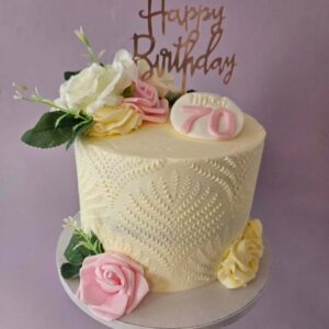 floral-elegance-70th-birthday-cake